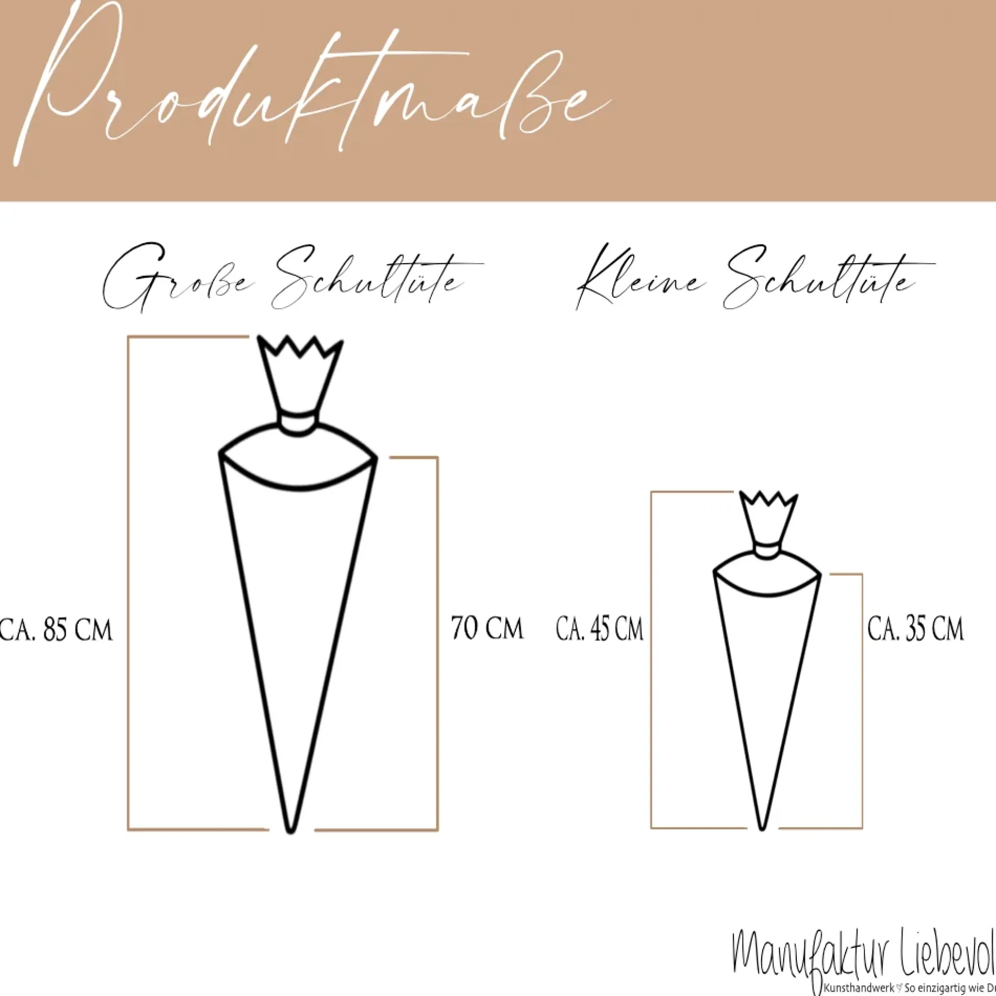 Personalisierte Stoff Schultüte mit Namen – Süße Waldtiere Motive & Boho-Details – Handgemacht zur Einschulung