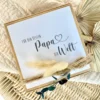 Personalisiertes Vatertagsgeschenk von Tochter Sohn Kindern mit Spruch, Papa Geschenkschachtel zum Geburtstag Geburtstagsgeschenk für Väter