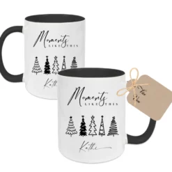Personalisierte Weihnachtliche Keramiktasse "Moments like this" mit Namen | Keramiktasse als Weihnachtsgeschenk | Tasse aus Keramik mit Motiv Weihnachten