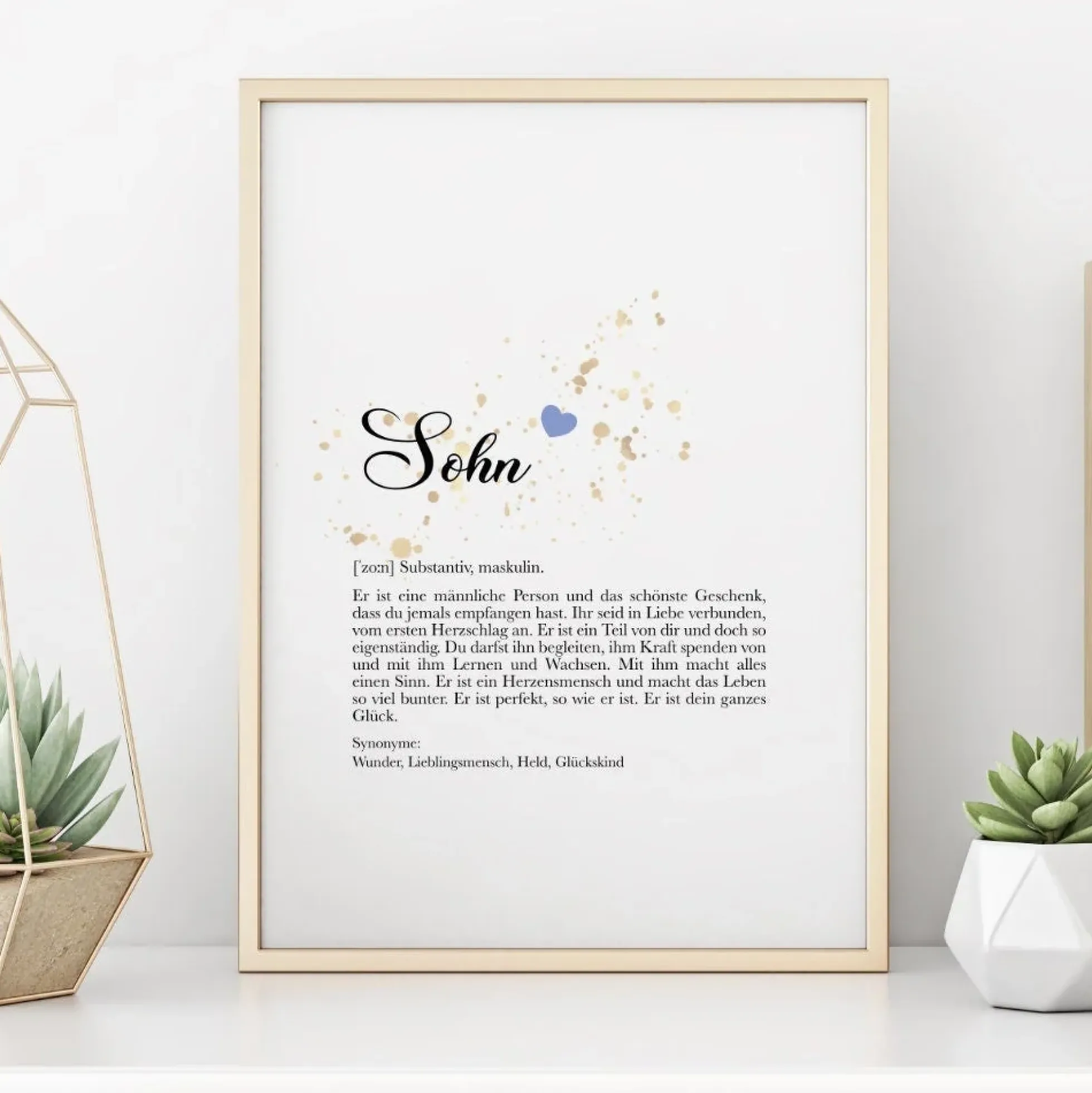 Poster "Opa" mit Definition | Besonderes Geschenk für Großväter | 9 Motivvarianten zur Auswahl