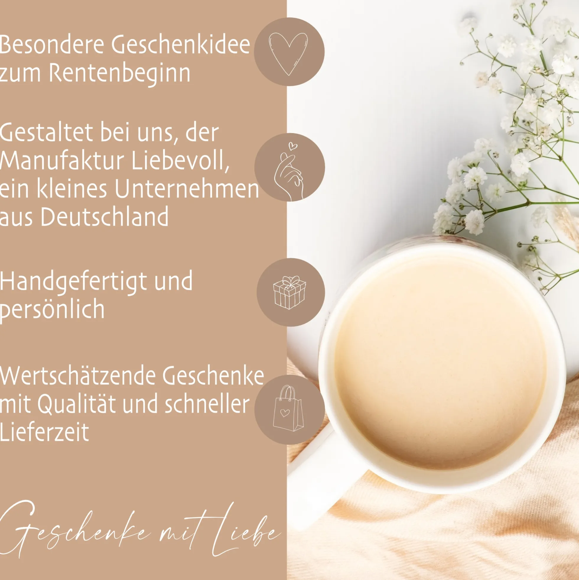 Rente Geschenk Mann Tasse personalisiert Ruhestand Abschiedsgeschenk | 2 Motivvarianten zur Auswahl