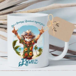 Rente Geschenk Mann Tasse personalisiert Ruhestand Abschiedsgeschenk | 2 Motivvarianten zur Auswahl