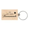 Schlüsselanhänger aus Holz "Du bist mein Herzensmensch" | Geschenk für Paare, Freunde und Lieblingsmenschen