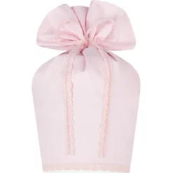 Schultüte aus rosa Stoff mit einem Pony | Personalisierte Stoffschultüte für Mädchen | Optional mit Füllkissen und Spitzenschutz