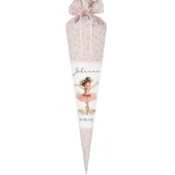 Schultüte Mädchen Personalisiert Schultüte Stoff Ballett Zuckertüte Mädchen Schultüte Ballerina Einschulung Stoff Tänzerin Schultüte