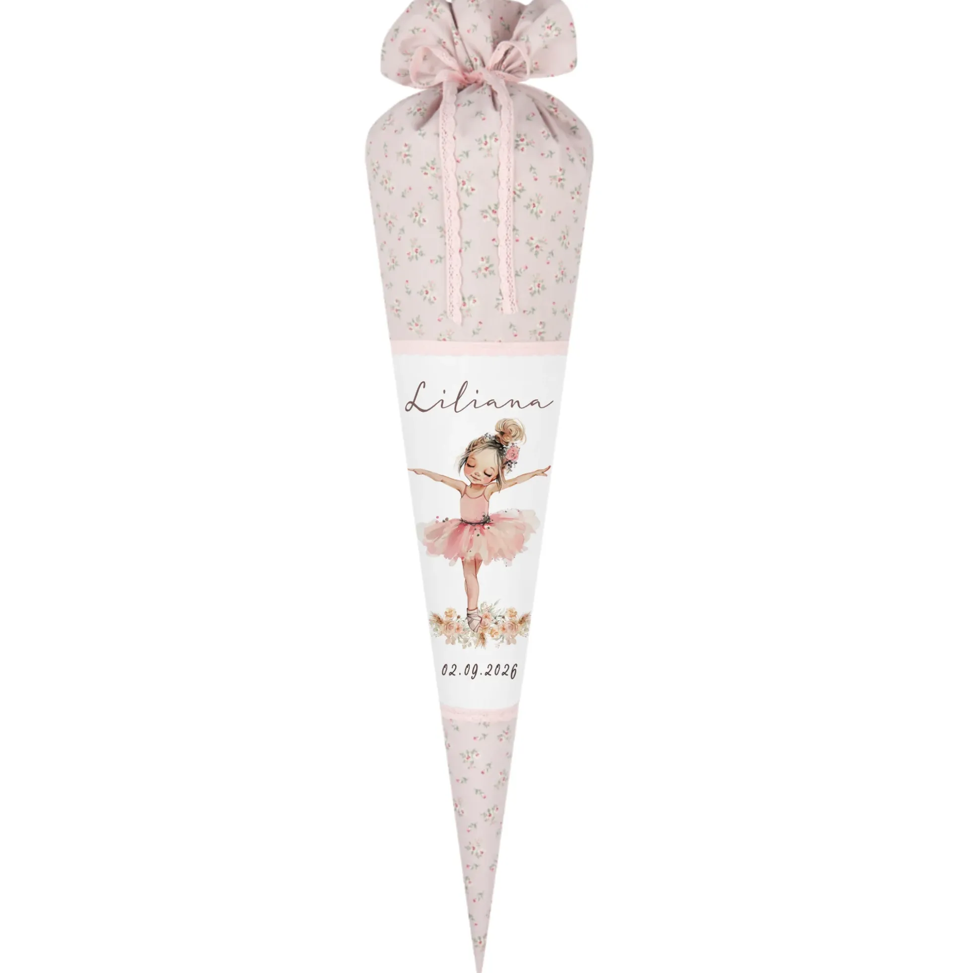 Schultüte Mädchen Personalisiert Schultüte Stoff Ballett Zuckertüte Mädchen Schultüte Tänzerin Einschulung Stoff Ballerina Schultüte