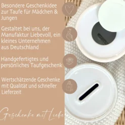 Spardose Baby Taufgeschenk Eukalyptus Spardose Babygeschenk Taufe Geschenk Baby Name Geldgeschenk Jungen Taufgeschenk Mädchen Kind Sparbüchse