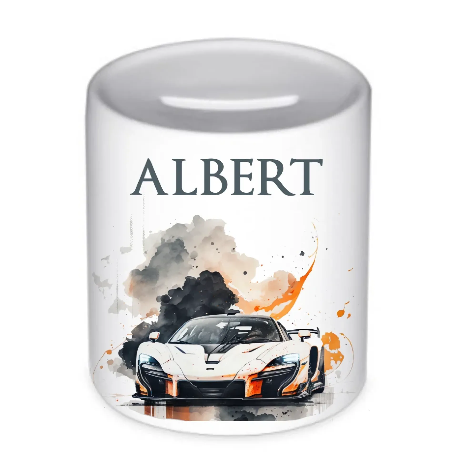 Spardose "Bagger" mit Namen für Jungen | Geschenk für Kinder | Personalisiertes Geldgeschenk I Geschenkidee zum Geburtstag | 10 Motive zur Auswahl