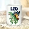 Spardose "Dino" mit Namen für Jungen | Geld Geschenk für Kinder | Personalisiertes Geldgeschenk T-Rex Spardose I Babygeschenk Jungen