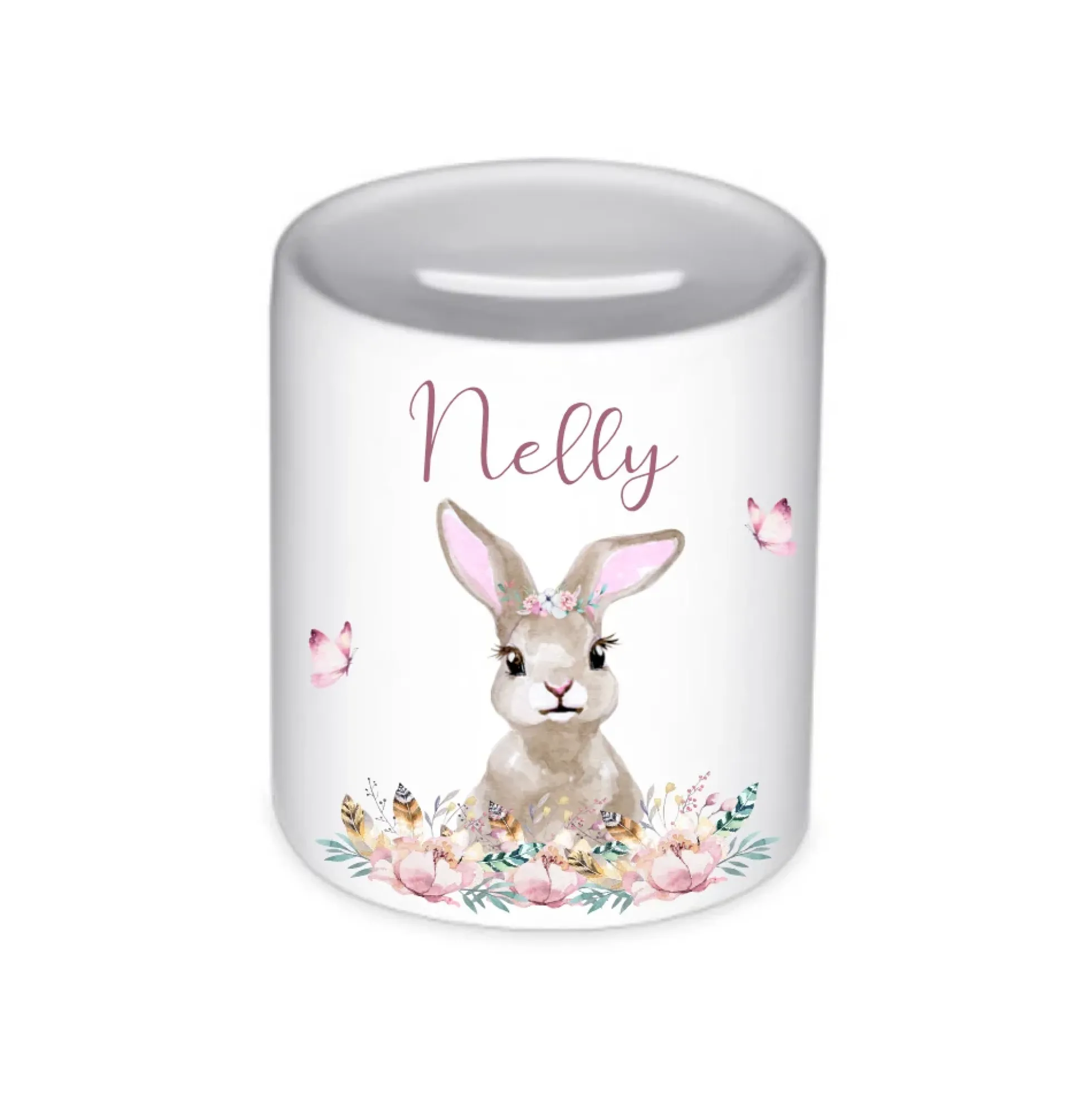 Spardose Eichhörnchen mit Namen für Kinder | Personalisiertes Geschenk für Mädchen u. Jungen | Originelles Geldgeschenk u. handgefertigte Geschenkidee | 11 Motive zur Auswahl