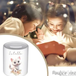 Spardose Personalisiert Spardose Kind Spardose Katze Personalisierte Spardose Baby Geschenk Spardose Kinder