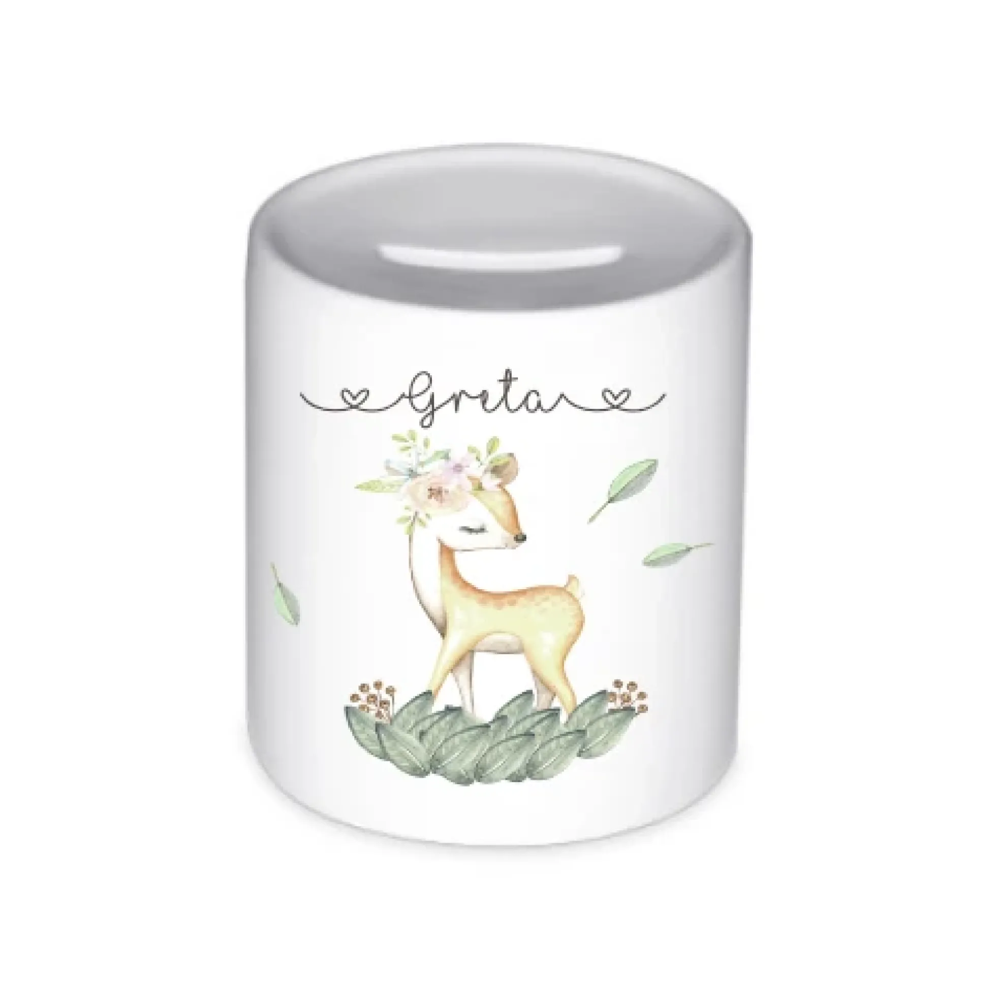 Spardose "Regenbogen" für Mädchen als Geschenk | Personalisierte Geschenkidee für Kinder | 10 Motive zur Auswahl