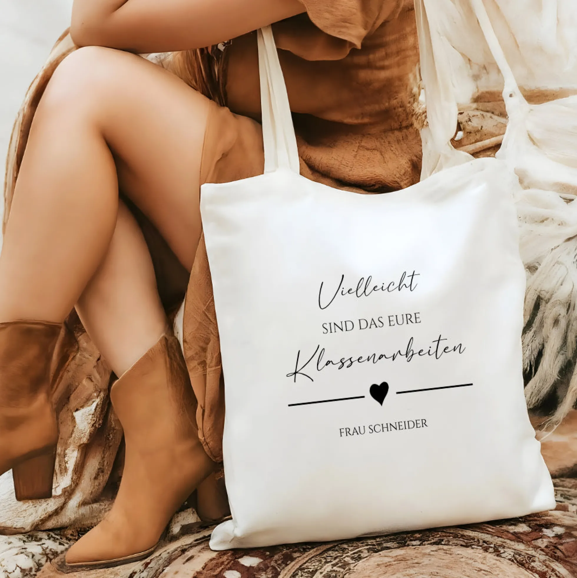 Stoffbeutel "Klassenarbeiten" Abschiedsgeschenk Lehrerin Tasche mit Namen Lehrerin Geschenk Geburtstag