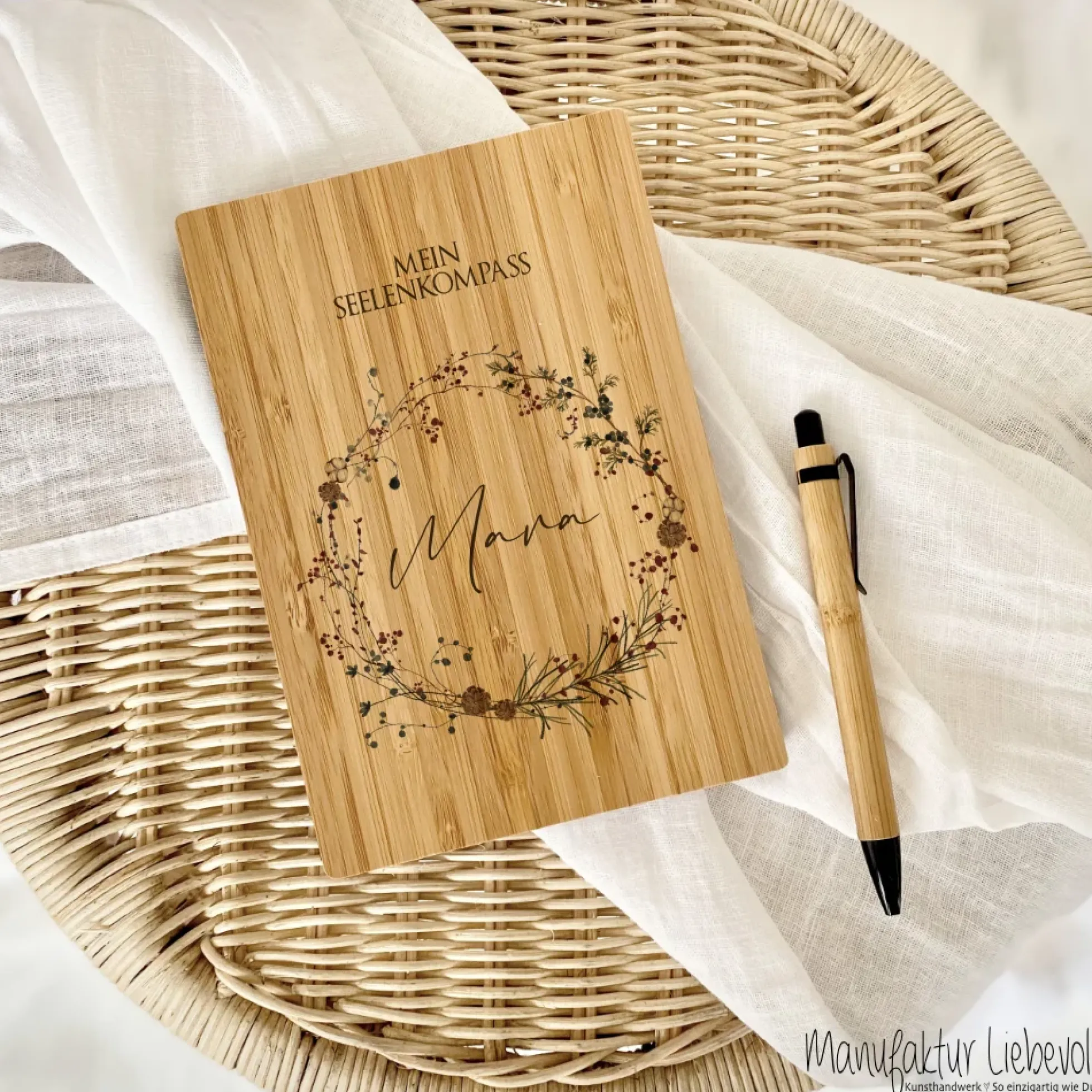 Tagebuch personalisiert Notizbuch mit Namen A5 Journal Mädchen Frauen Männer Teenager Geschenk Schreibheft Journal Notizheft Kugelschreiber