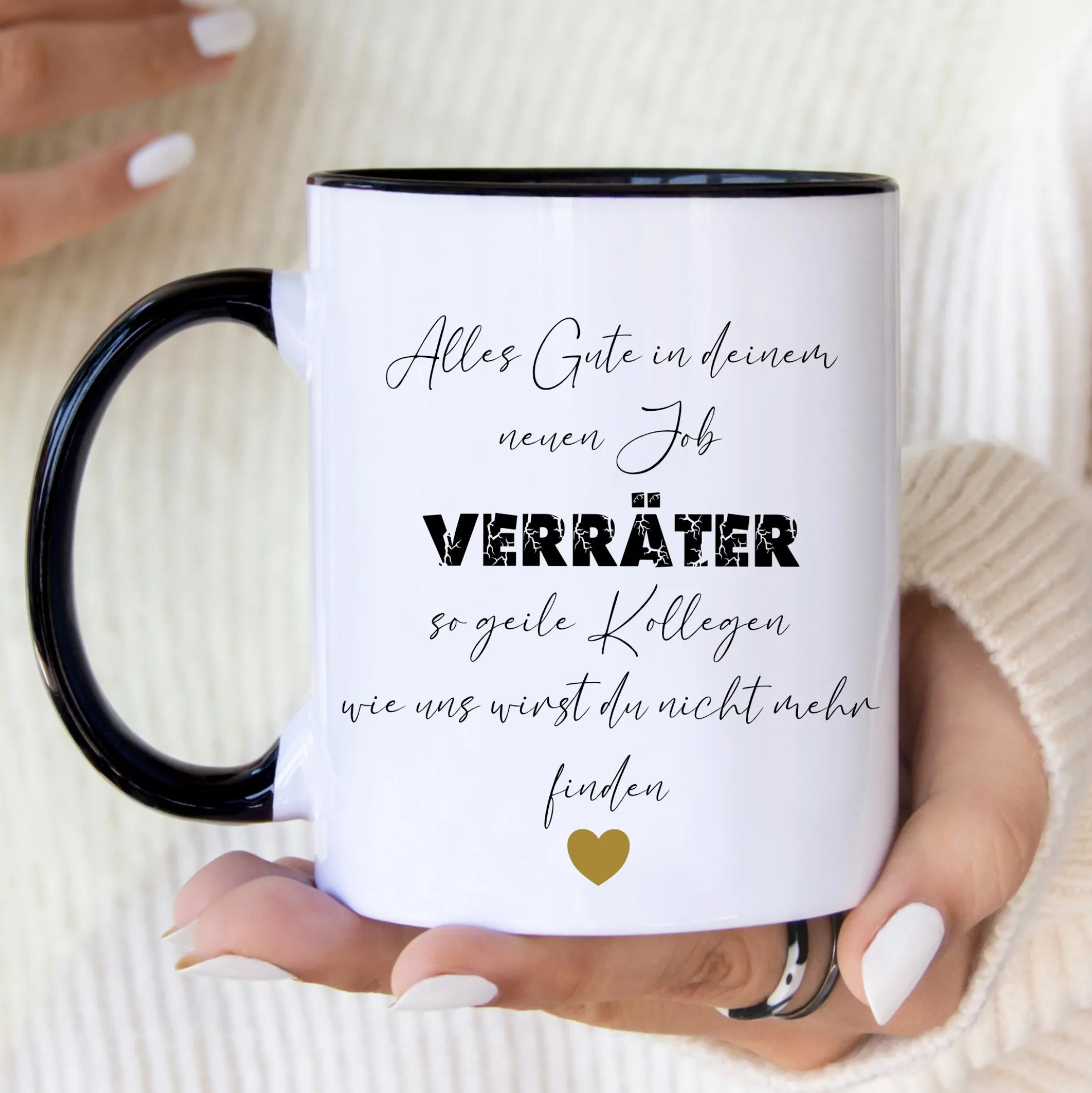 Tasse Abschied Kollege personalisierte Tasse mit Spruch „Verräter“ Geschenk zum Abschied - Jobwechsel Abschiedsgeschenk für Kollegen Geschenkanhänger | Kaffeetasse aus Keramik