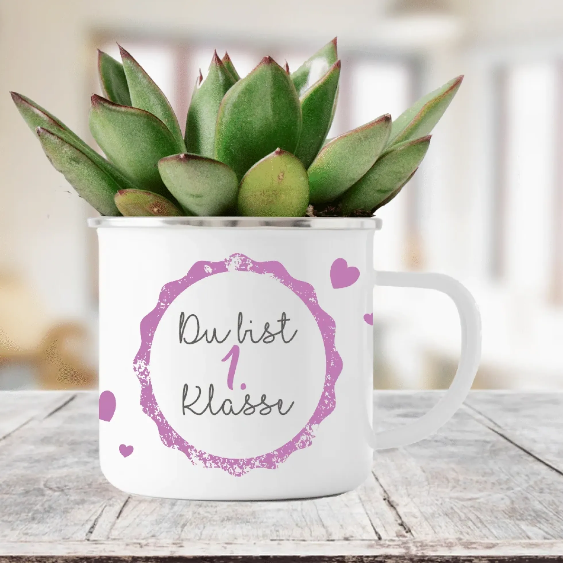 Tasse "Du bist 1. Klasse" zur Einschulung | Geschenk zum Schulbeginn für Jungen u. Mädchen | Kreative Geschenkidee zum Schulstart | 2 Farbvarianten zur Auswahl