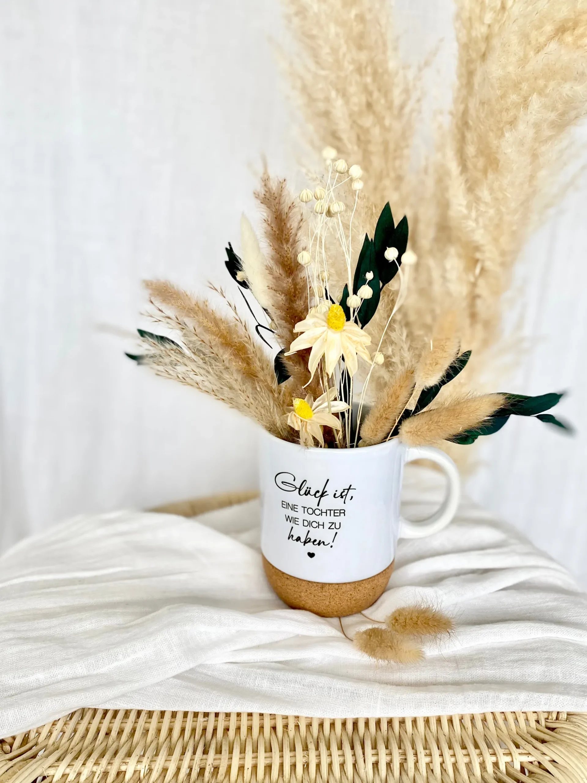 Tasse "Glück, ist eine Tochter wie Dich zu haben", Geschenkidee mit Botschaft