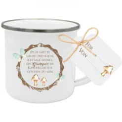 Tasse "Glückspilz" mit Spruch | Besondere Geschenkidee für die Erzieherin zum Abschied | Originelles Geschenk für Kindergärtnerinnen