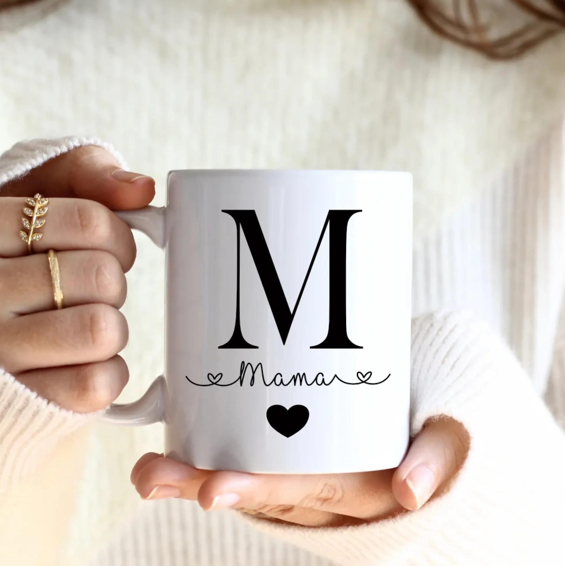 Tasse mit Namen und Schriftzug aus Keramik | Geschenk für Frauen und Männer | Personalisierung individuell anpassbar | 6 Motivvarianten zur Auswahl