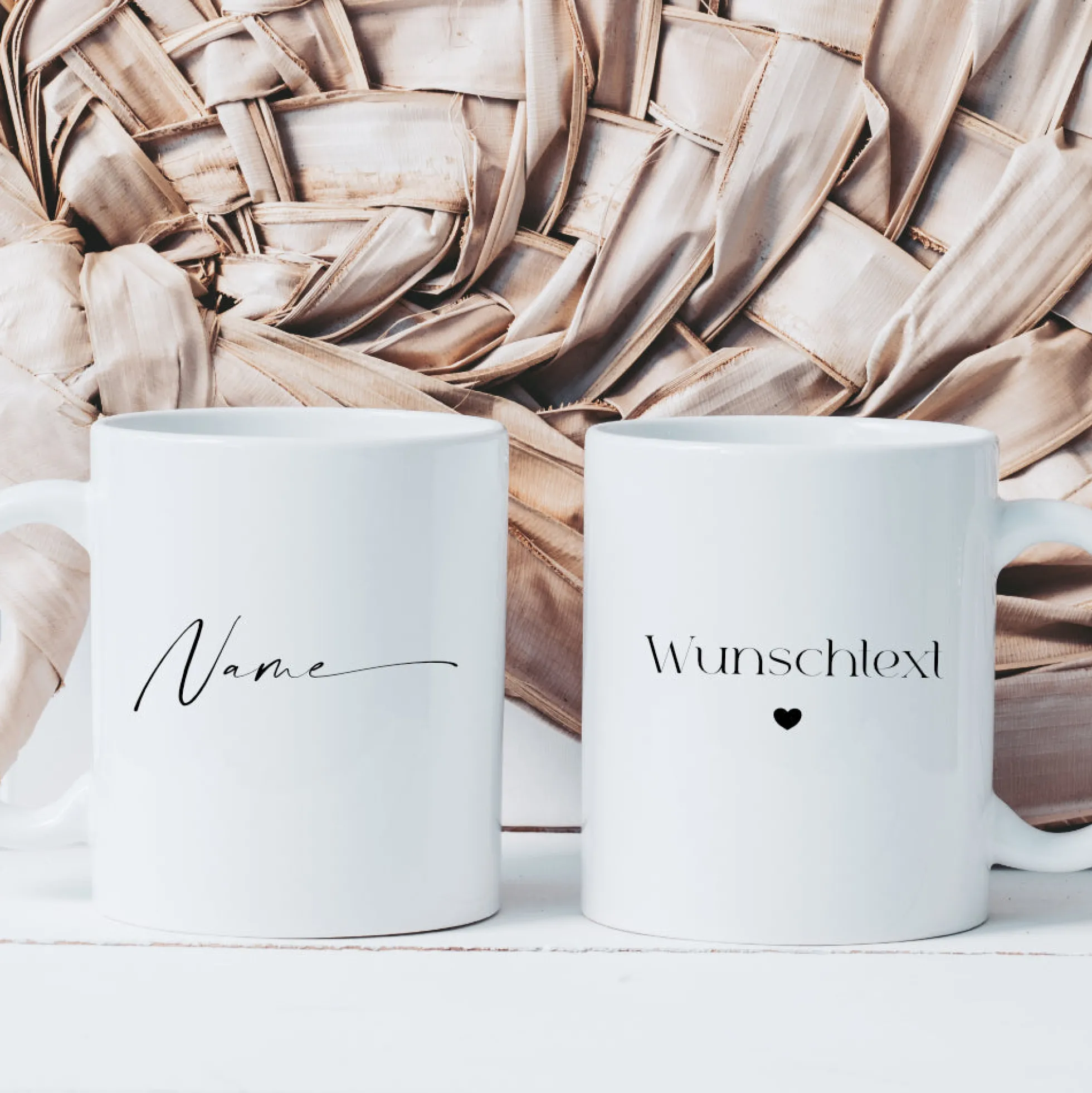 Tasse mit Wunschtext und Namen aus Keramik | in 5 Farben erhältlich