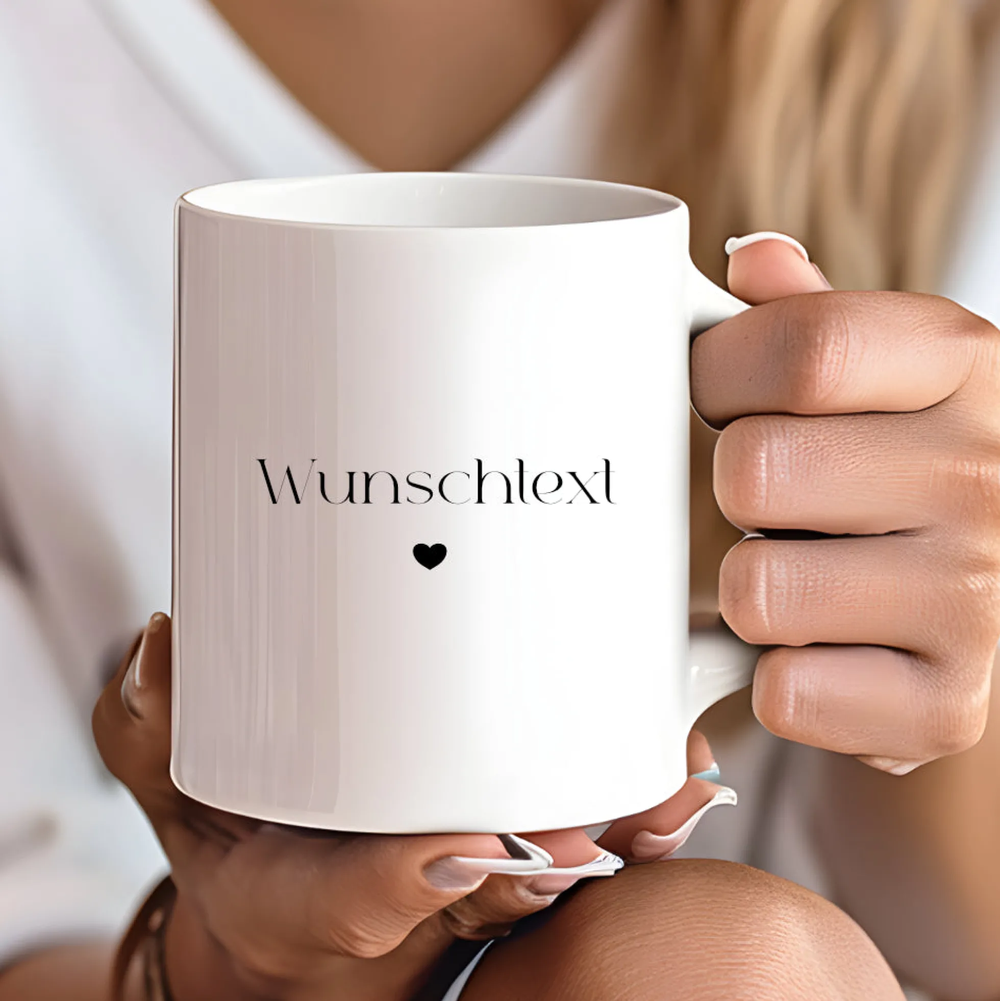 Tasse mit Wunschtext und Namen aus Keramik | in 5 Farben erhältlich