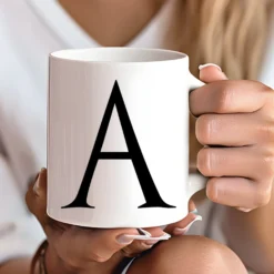 Tasse Personalisiert Buchstaben Tasse mit Anfangsbuchstaben Keramiktasse