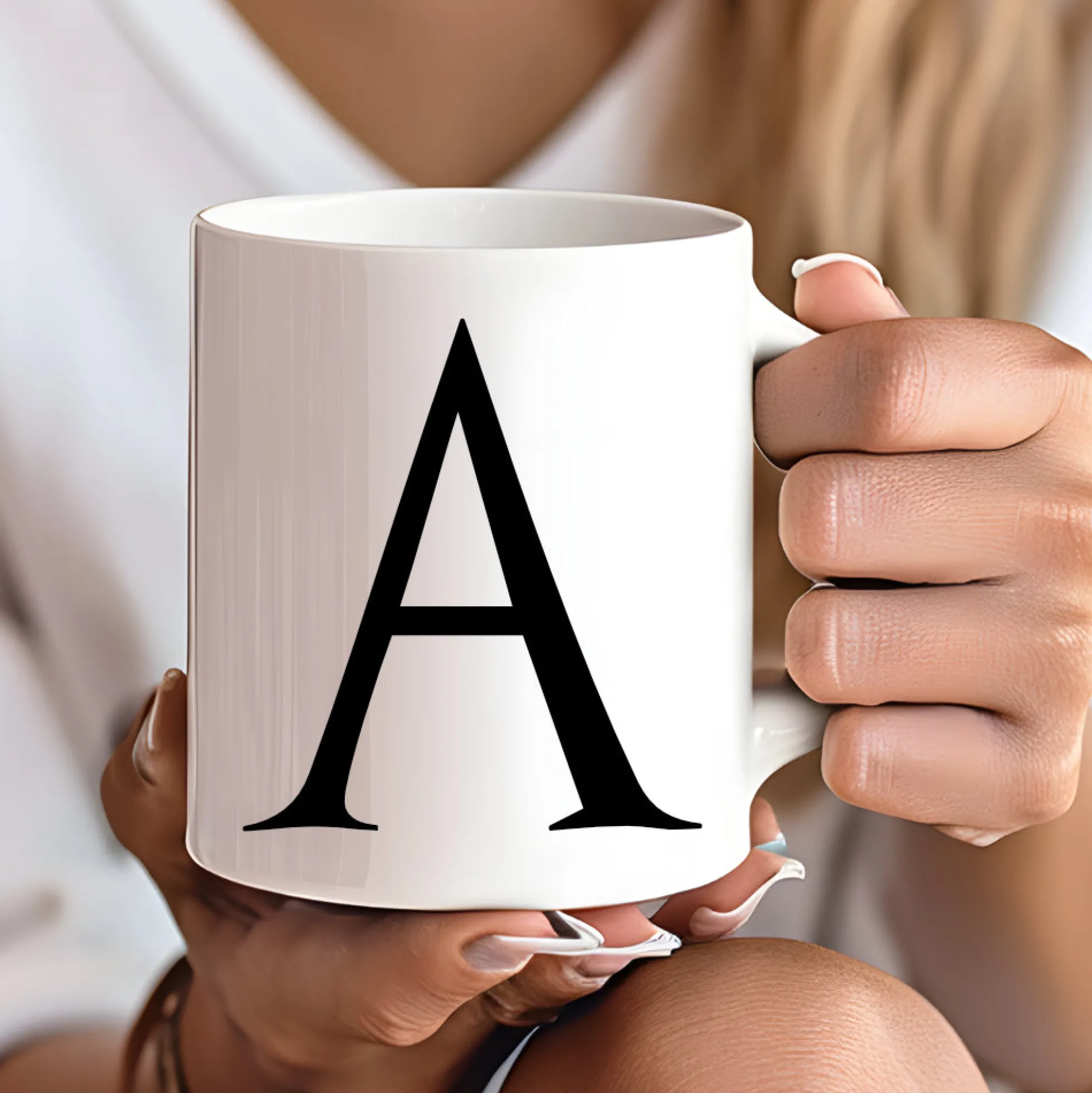 Tasse Personalisiert Buchstaben Tasse mit Anfangsbuchstaben Keramiktasse
