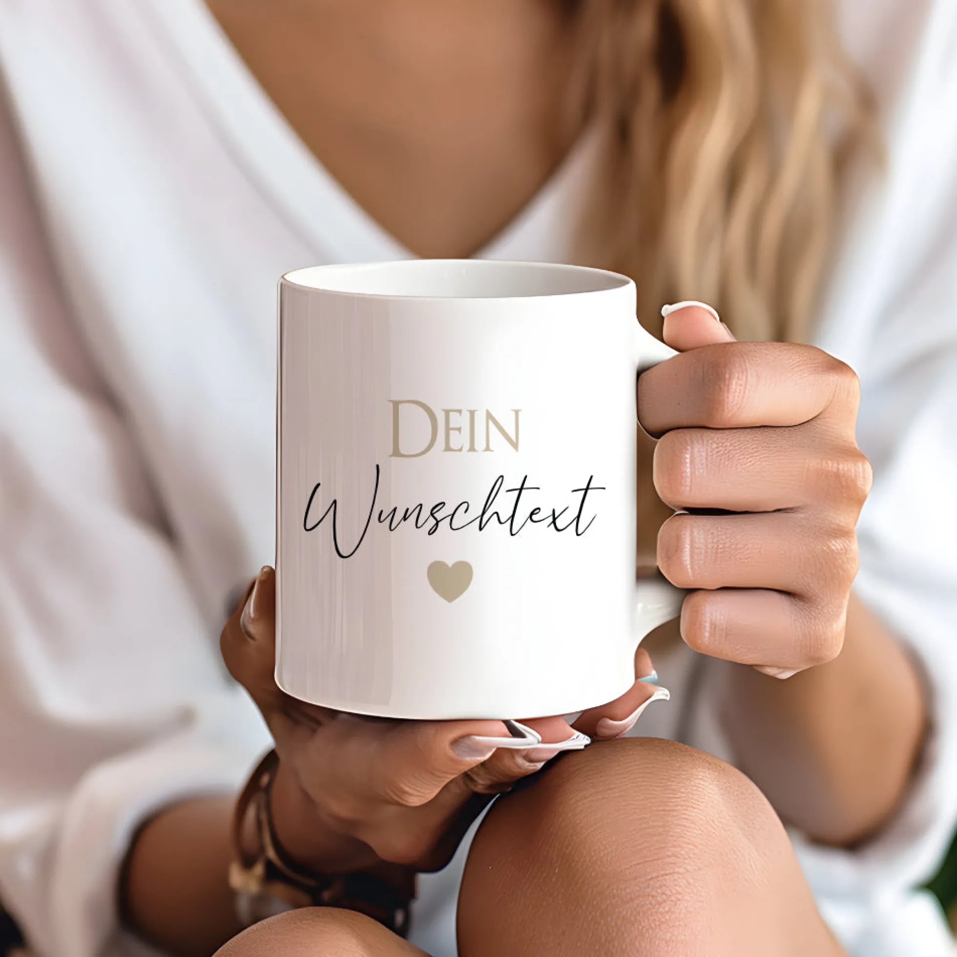 Tasse personalisiert, Kaffeetasse mit Wunschtext, Namen aus Keramik
