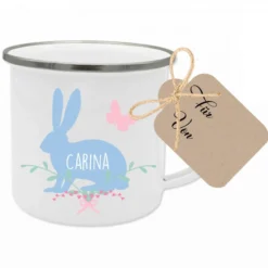 Tasse zum Osterfest mit dem Namen personalisiert | Perfekte Geschenkidee zu Ostern | Ideales DIY Geschenk | 3 Motivvarianten zur Auswahl