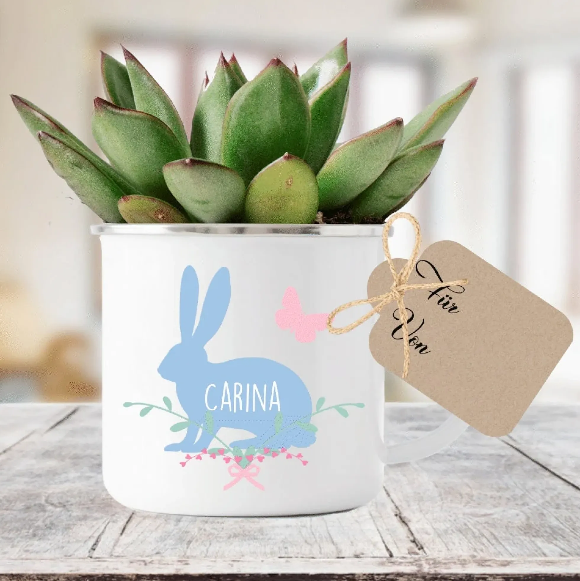 Tasse zum Osterfest mit dem Namen personalisiert | Perfekte Geschenkidee zu Ostern | Ideales DIY Geschenk | 3 Motivvarianten zur Auswahl