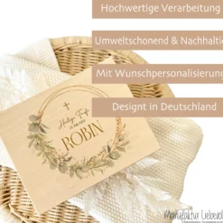 Taufgeschenk Erinnerungskiste Baby Erinnerungsbox Babygeschenke Taufe Geschenk Baby Name Holzkiste Jungen Taufgeschenk Mädchen Kind Holzbox