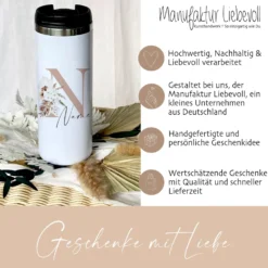 Thermobecher Boho mit Namen und Buchstaben