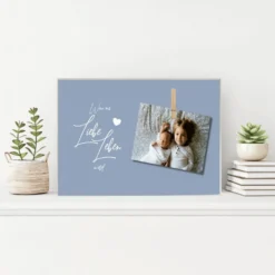 Tolles Fotogeschenk aus Holz für werdende Eltern | Holzbild mit Spruch
