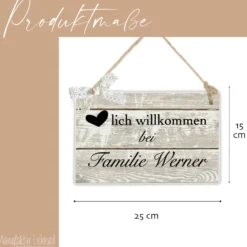 Türschild Familie personalisiertes Türschild