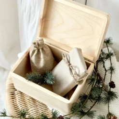 Weihnachten Holzkiste Personalisiert Holzbox Geschenk Frohe Weihnachten Personalisierte Heiligabend Box für Kinder Weihnachtsbox