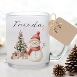 Weihnachten Personalisierte Tassen Weihnachtstasse mit Namen Weihnachtsgeschenk Glühweintasse Punsch Nikolaus Glastasse Manufaktur Liebevoll Große Motivauswahl
