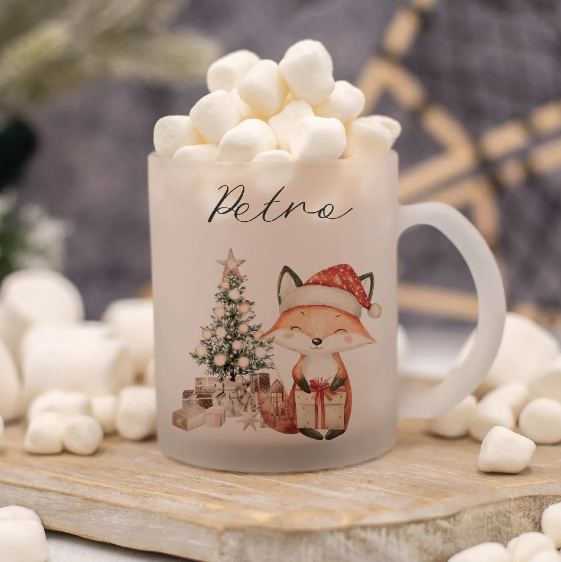 Weihnachten Personalisierte Tassen Weihnachtstasse mit Namen Weihnachtsgeschenk Glühweintasse Punsch Nikolaus Glastasse Manufaktur Liebevoll Große Motivauswahl