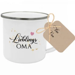 Weltbester Ehemann Tasse aus Emaille | Originelle Geschenkidee für Ihn | 12 Motivvarianten zur Auswahl
